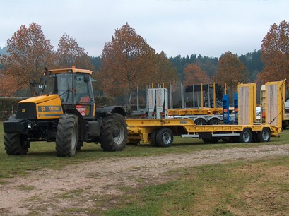 Remorque agricole porte engins 2 ou 3 essieux 1