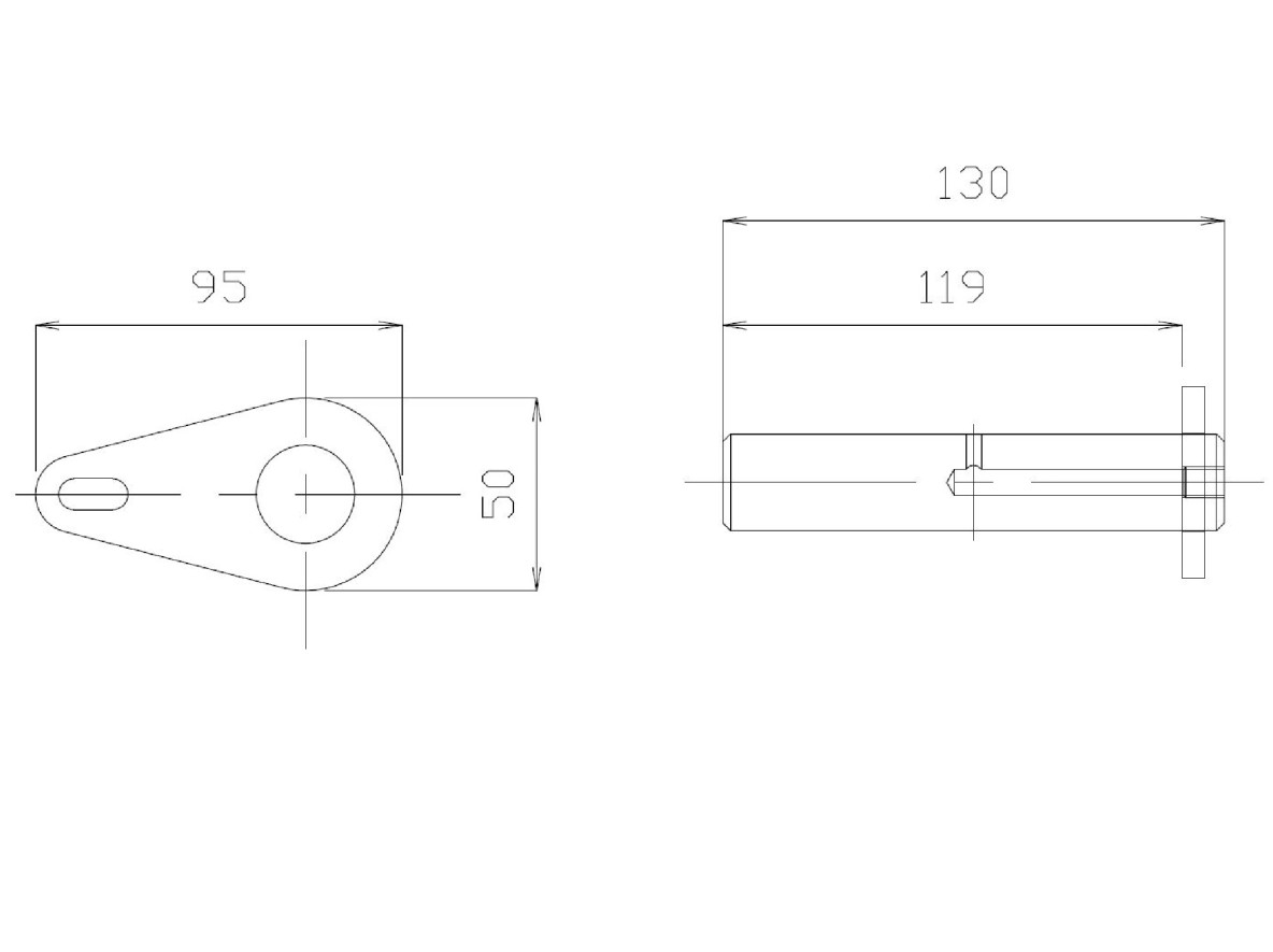 Axe diametre 25mm x 119mm 3