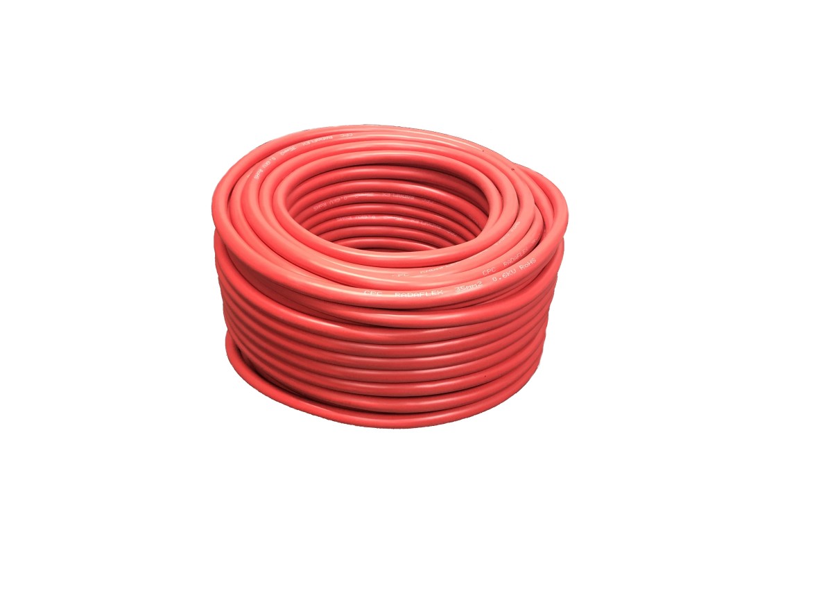 Cable mono-conducteur 35mm2 ROUGE