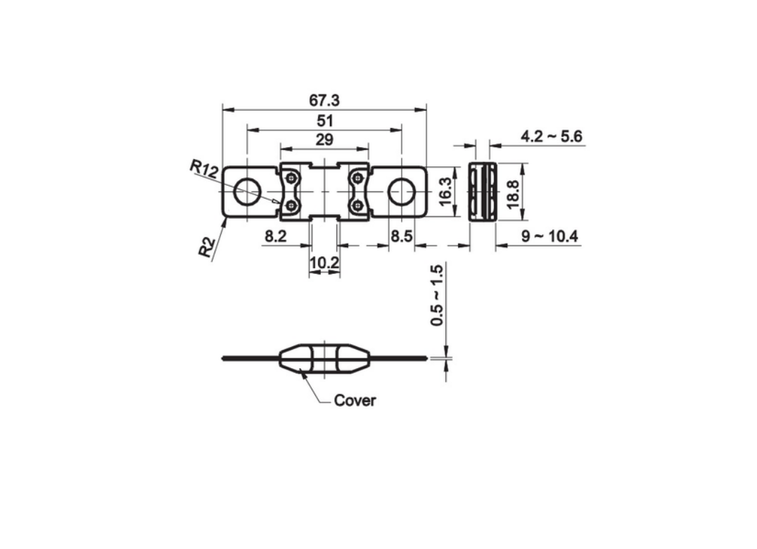 Fusible MEGA 250A 3