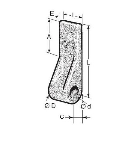 Embout de penture, acier matricé 2