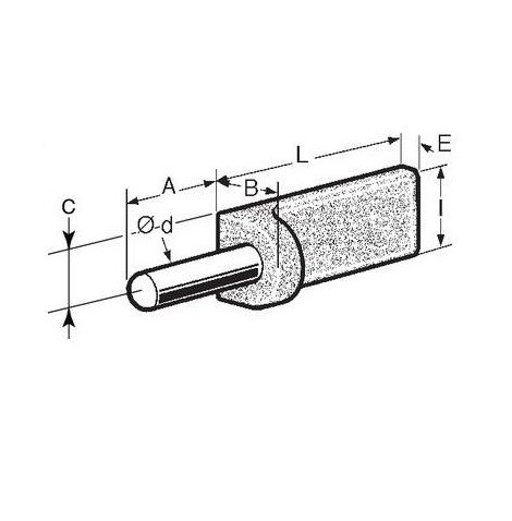 Gond a souder en acier axe 20mm 2