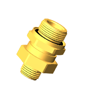 Union passe cloison M22x1.5 pour circuit de freinage 1