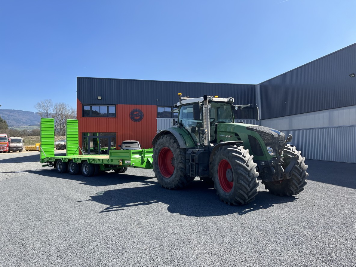 Remorque Agricole porte-engins 3 essieux centraux 1