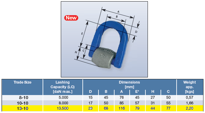 Anneau d'arrimage 13.5T avec ressort anti bruit 2