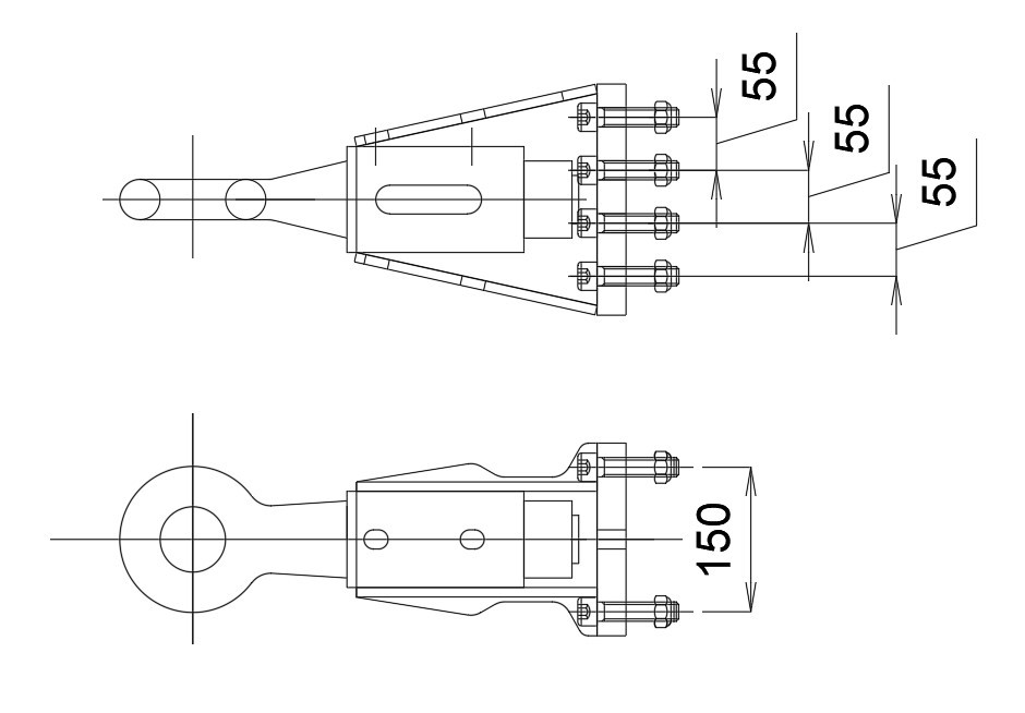 Schéma d'anneau d'attelage spécial porte chars FOURNIER 31T500 2